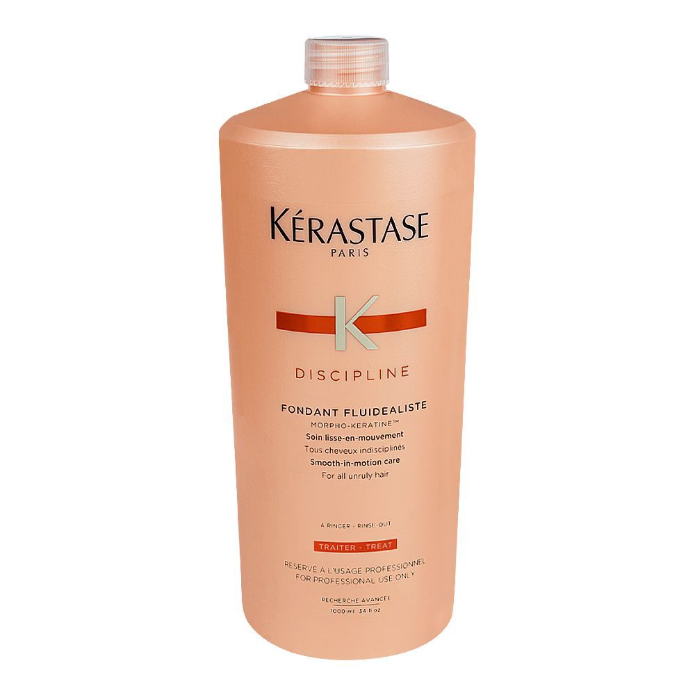 Kerastase Discipline Fondant Fluid Conditioner, For Frizzy and Unruly Hair, 1000ml - Front View