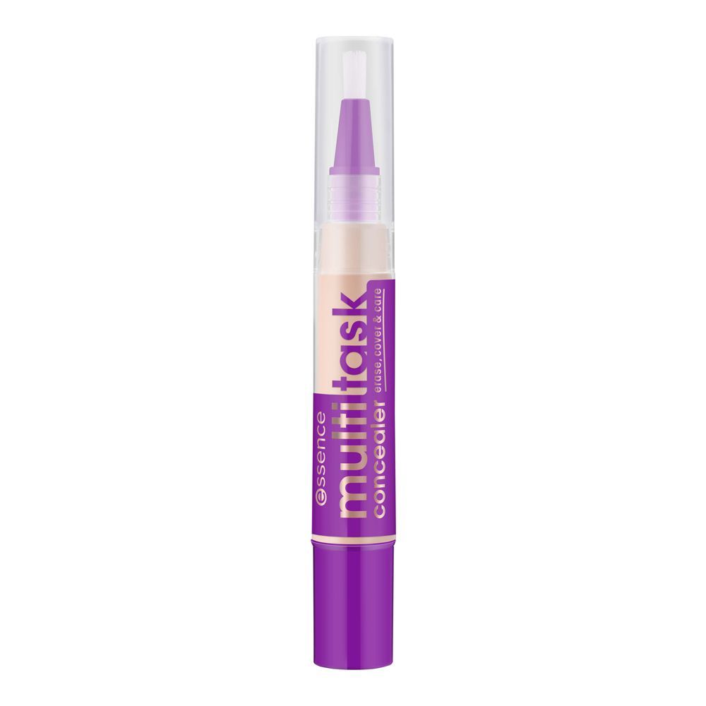 Essence Multi Task Erase, Cover & Care Concealer, Vegan, 3ml, 10 Peachy Ivory - Front View