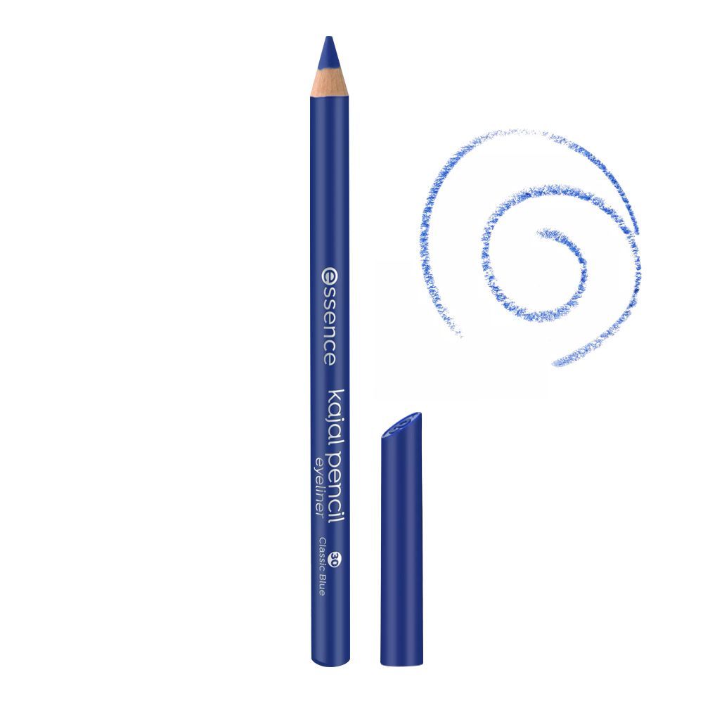 Essence Kajal Pencil Eyeliner, Vegan, 1g, 30 Classic Blue - Front View