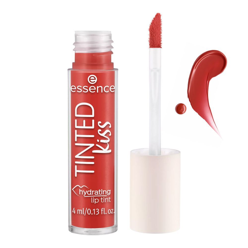 Essence Tinted Kiss Hydrating Lip Tint, 4ml, 106 Redtastic - Front View