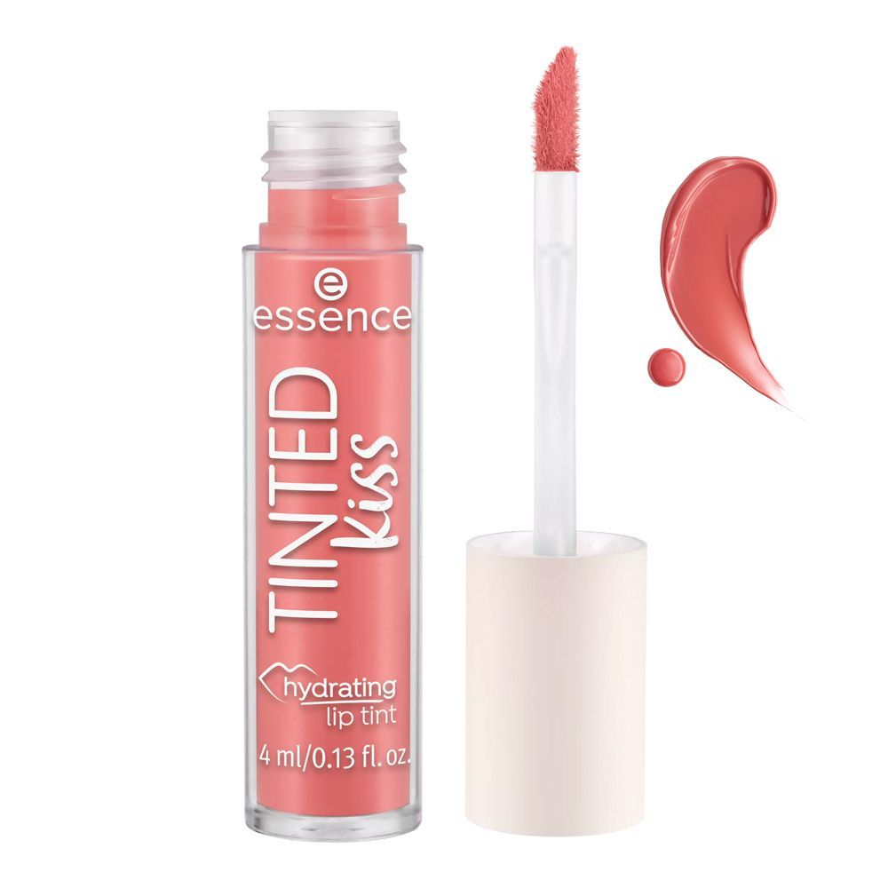 Essence Tinted Kiss Hydrating Lip Tint, 4ml, 102 There Goes Rose - Front View
