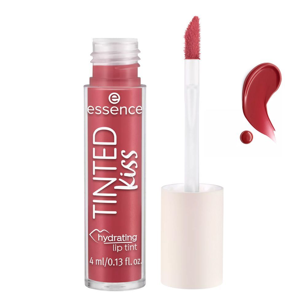 Essence Tinted Kiss Hydrating Lip Tint, 4ml, 107 Raspberry Charm - Front View