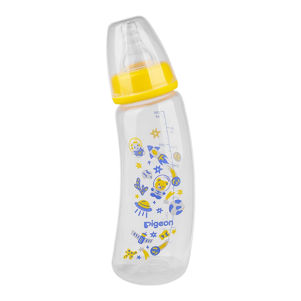 Pigeon Curve Nursing PP Bottle, Minimies Colic, BPA Free, For 4+ Months, 250ml, A80000 - Front View