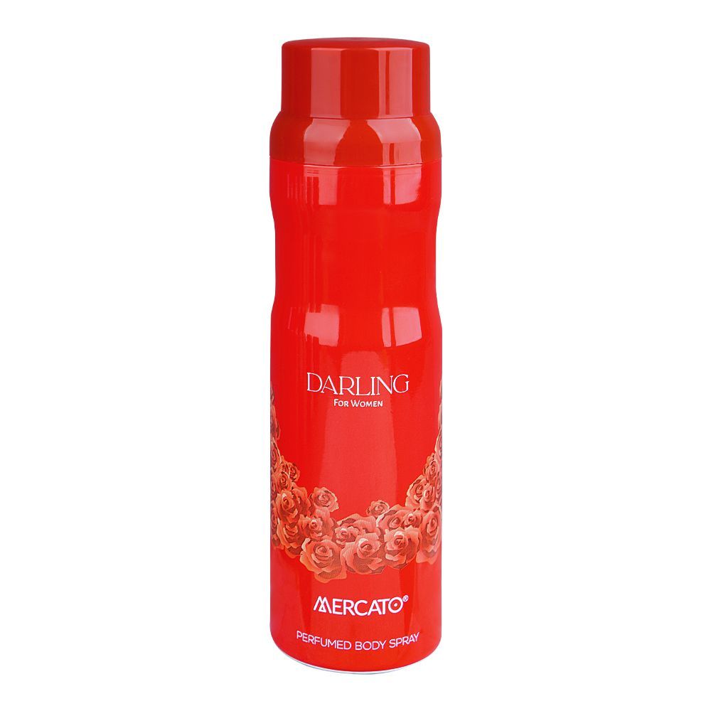 Mercato Darling Perfumed Body Spray, For Women, 200ml - Front View