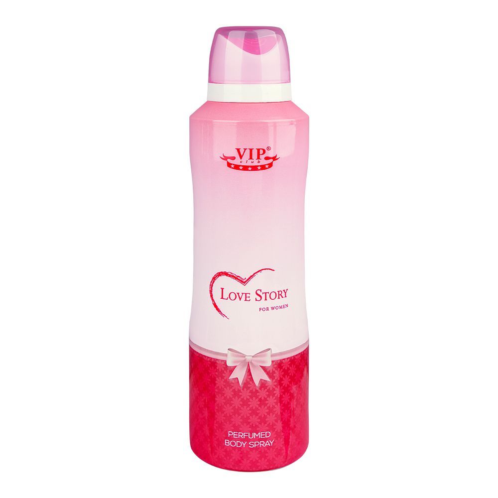 VIP Club Love Story Perfumed Body Spray, For Women, 200ml - Front View