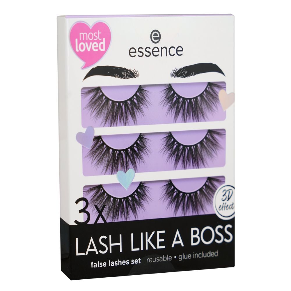 Essence 3x Lash Like A Boss False Lashes Set, Set 02 My Lashes Are Limitless - Front View