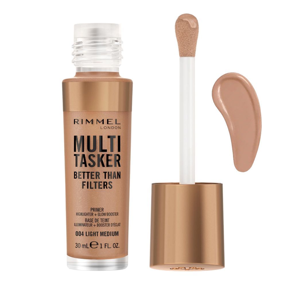 Rimmel Multi Tasker Better Than Filters, Vegan, 30ml, 004 Light Medium - Front View