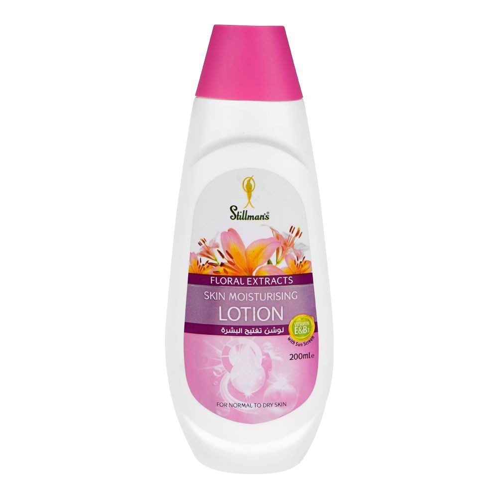 Stillman's Floral Extracts Skin Moisturizing Lotion, For Normal To Dry Skin, 200ml - Front View