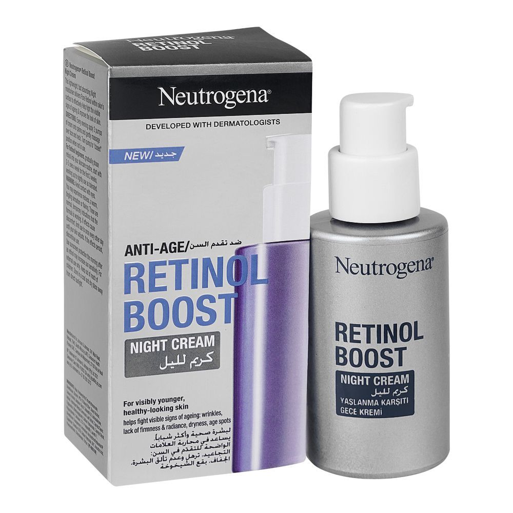 Neutrogena Retinol Boost Anti Age Night Cream, 50ml - Front View