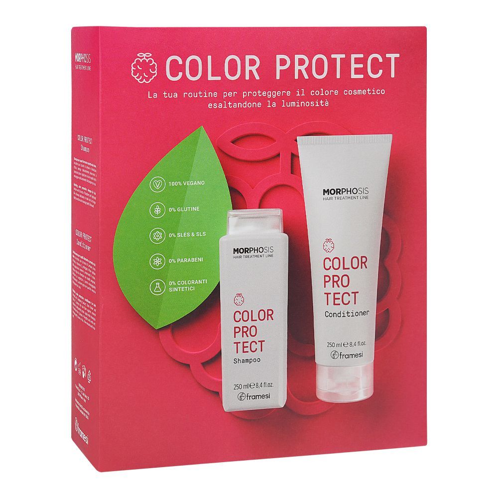Framesi Morphosis Color Protect Shampoo & Conditioner, 250ml Each, 2-Pack - Front View