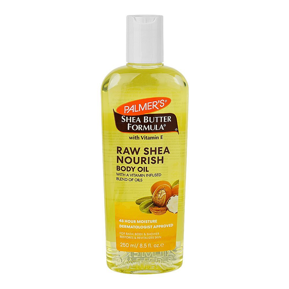 Palmer's Shea Butter & Vitamin E Raw Shea Nourish Body Oil, 250ml - Front View