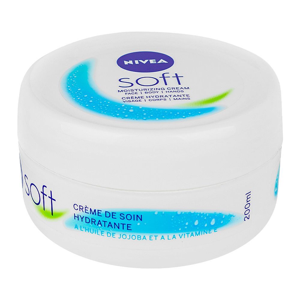 Nivea Soft Moisturizing Cream, 200ml - Front View