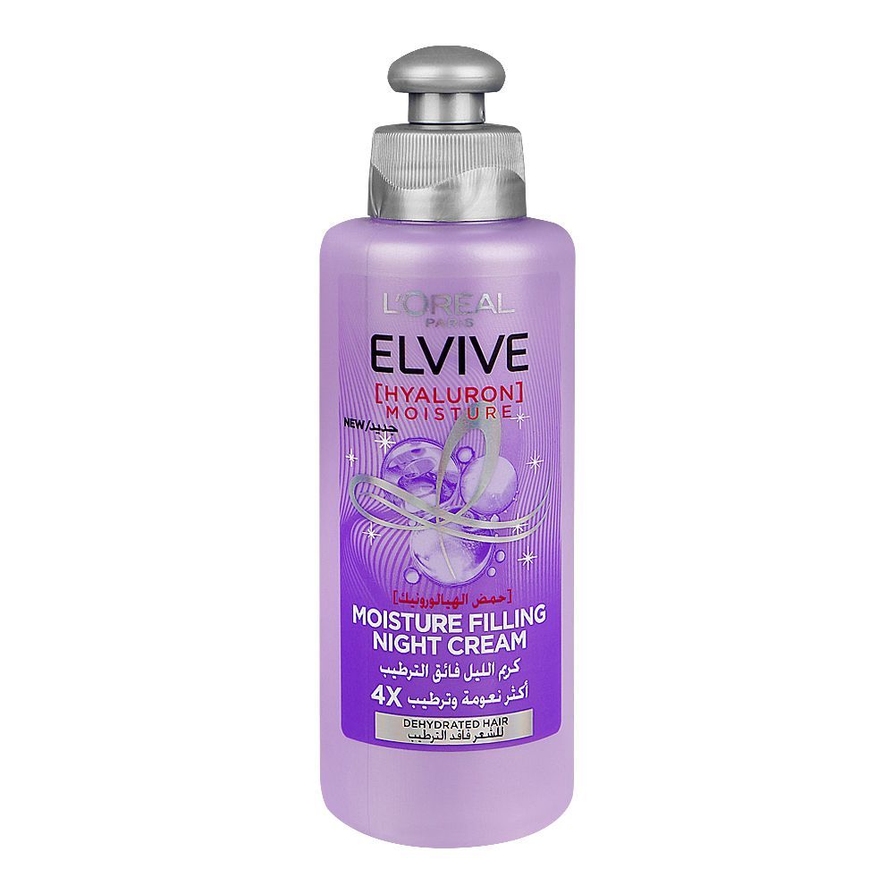 L'Oreal Paris Elvive Hyaluron Moisture - Moisture Filling Night Cream, 200ml - Front View