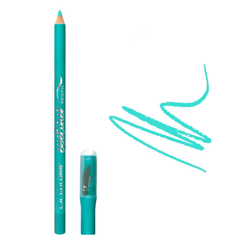 L.A. Colors Eyeliner Pencil With Sharpener, 1.8g, CP623 Teal - Front View