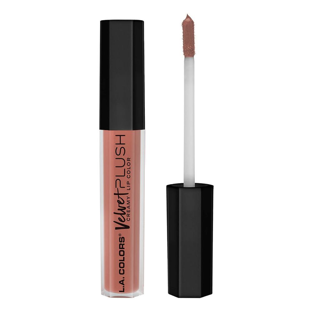 L.A. Colors Velvet Plush Creamy Lip Color, Liquid Lipstick, CLC668 Cuddly - Front View