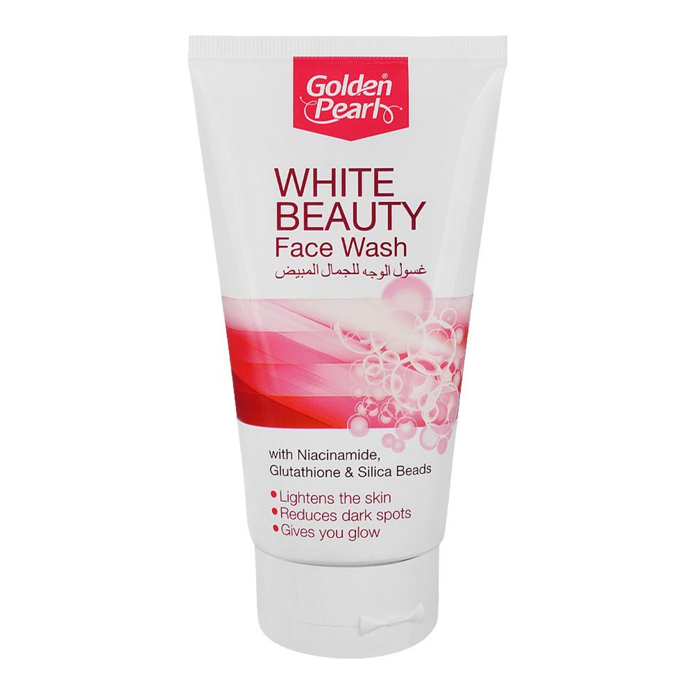 Golden Pearl White Beauty Face Wash With Niacinamide and Glutathione, 150ml - Front View