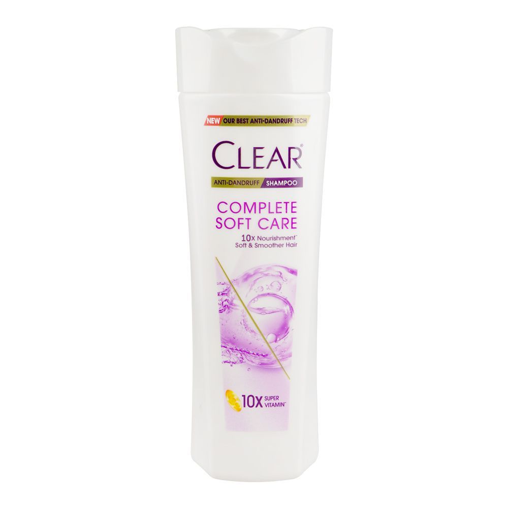 Clear Complete Soft Care Anti-Dandruff Shampoo, 300ml - Front View