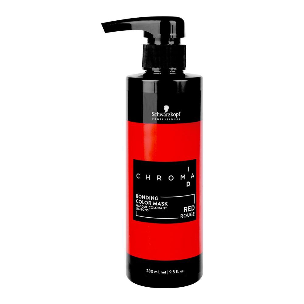 Schwarzkopf Chroma ID Bonding Color Mask, Red Rouge, 280ml - Front View