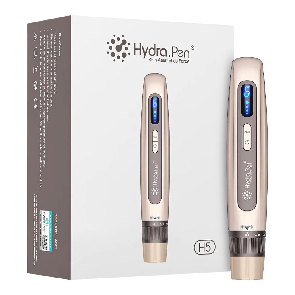 Hydra Pen Microneedle System, Dermapen Microneedling Device, Brown, H5 - Front View
