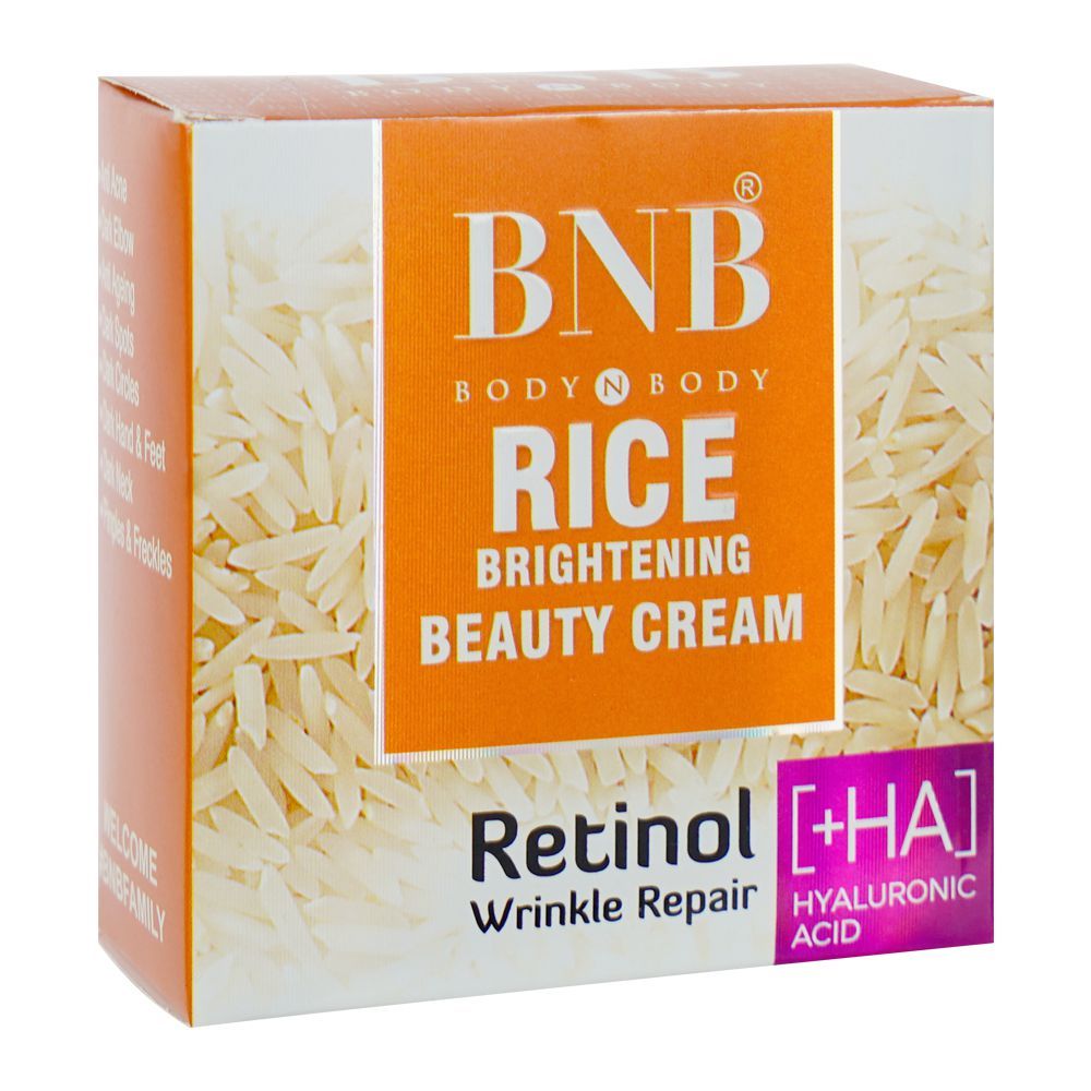 BNB Rice Brightening Beauty Cream With Wrinkle Repair Retinol & Hyaluronic Acid - Front View