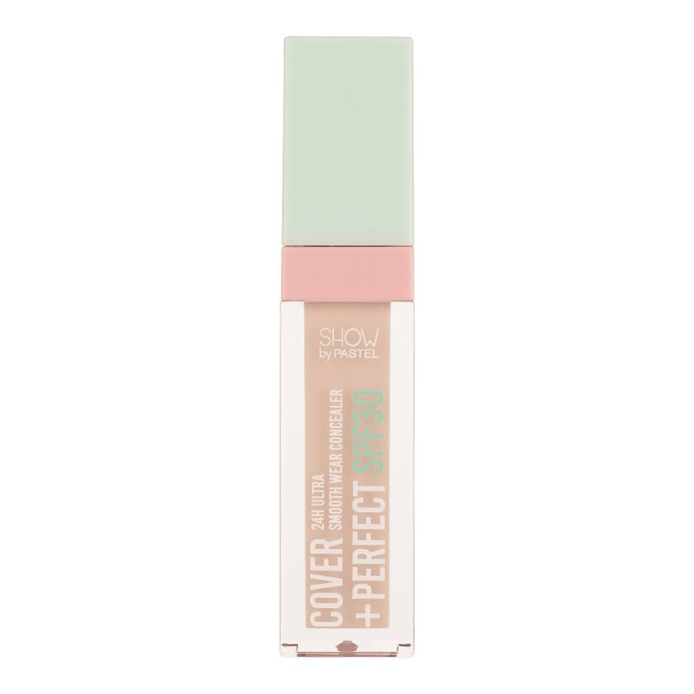 Pastel Cover + Perfect Concealer with SPF30, 24 Hours Ultra Smooth Wear, 7.8ml, 304 Nude Pink - Front View