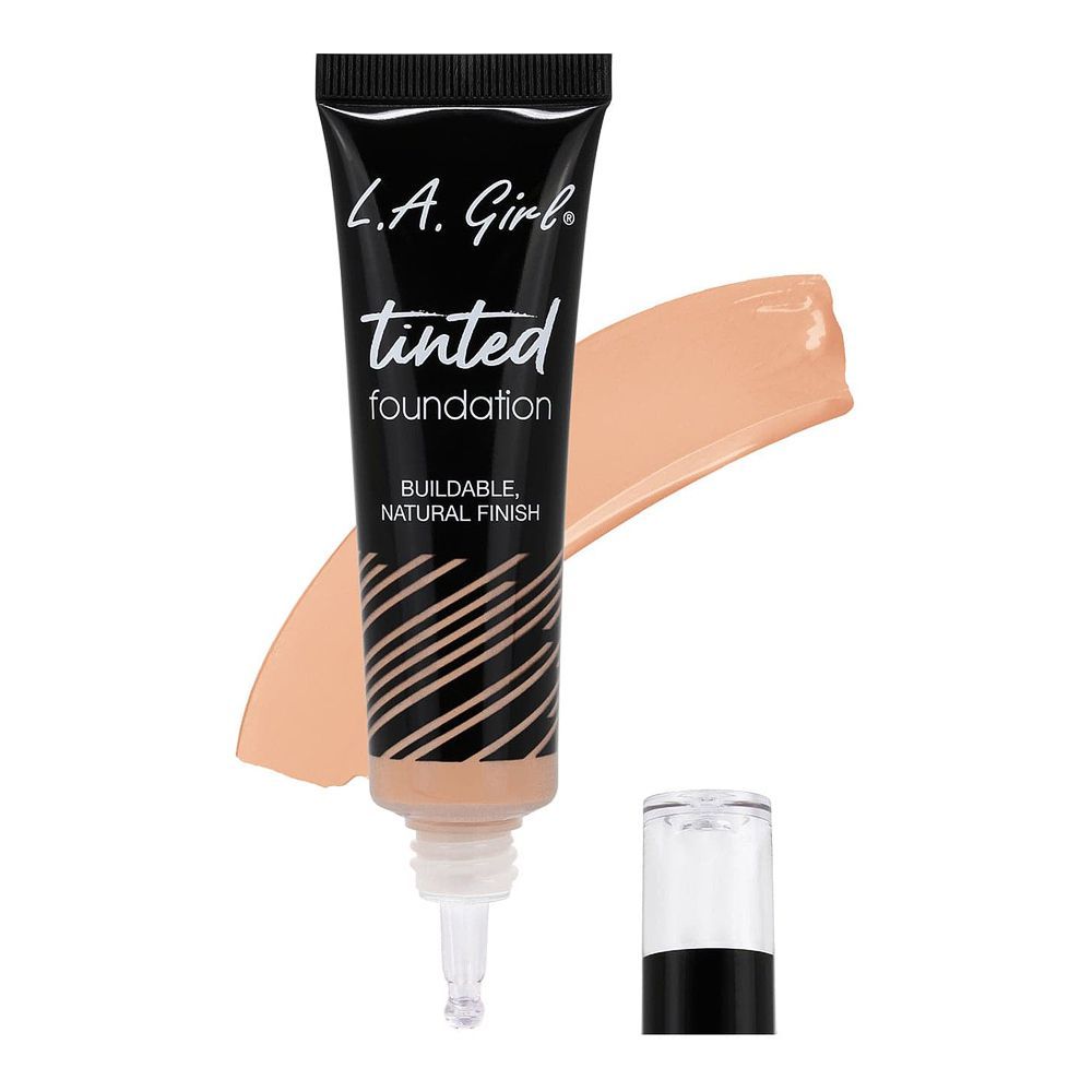 L.A. Girl Tinted Liquid Foundation, 30ml, GLM757 Medium Beige - Front View