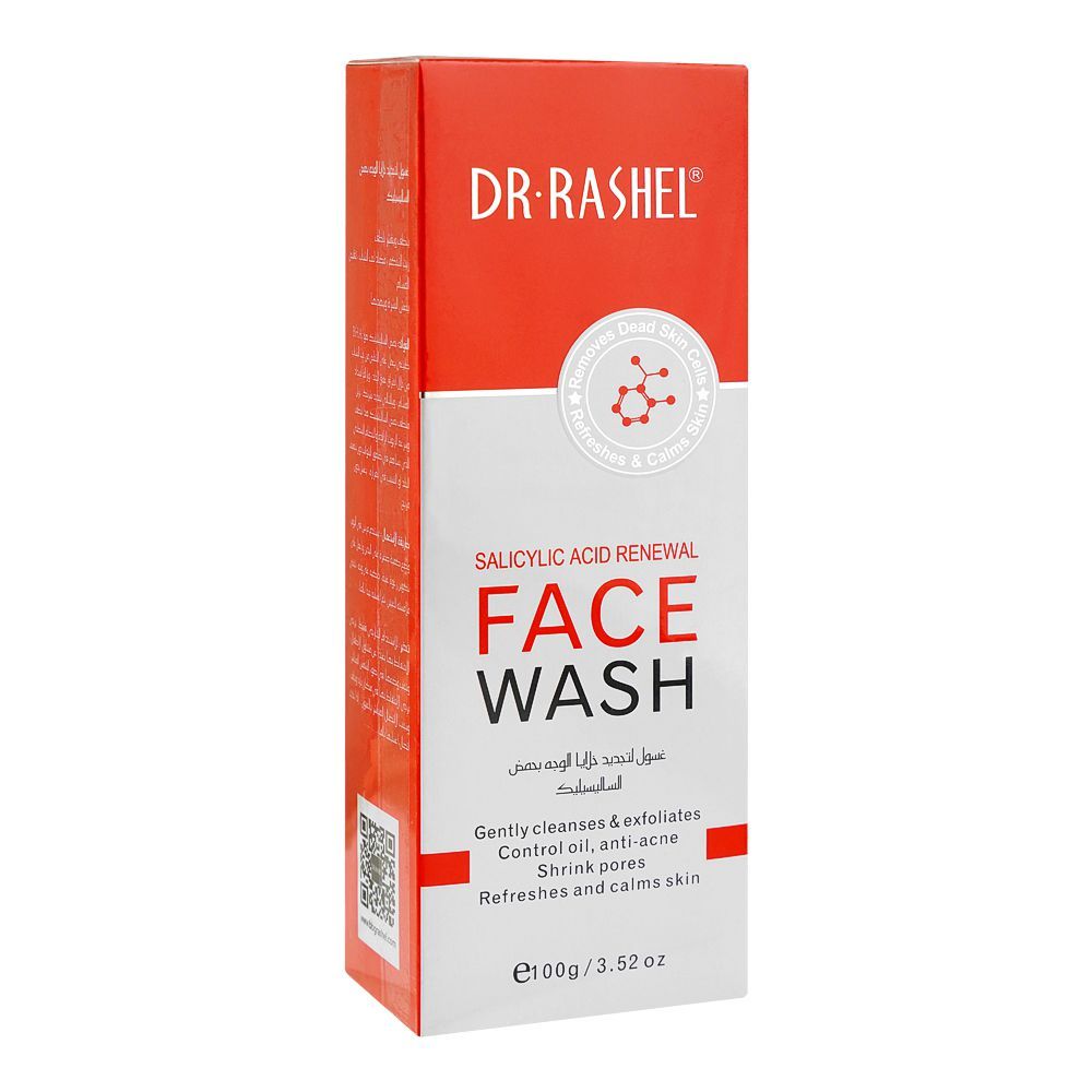 Dr. Rashel Salicylic Acid Renewal Face Wash, For All Skin Types, 100g - Front View
