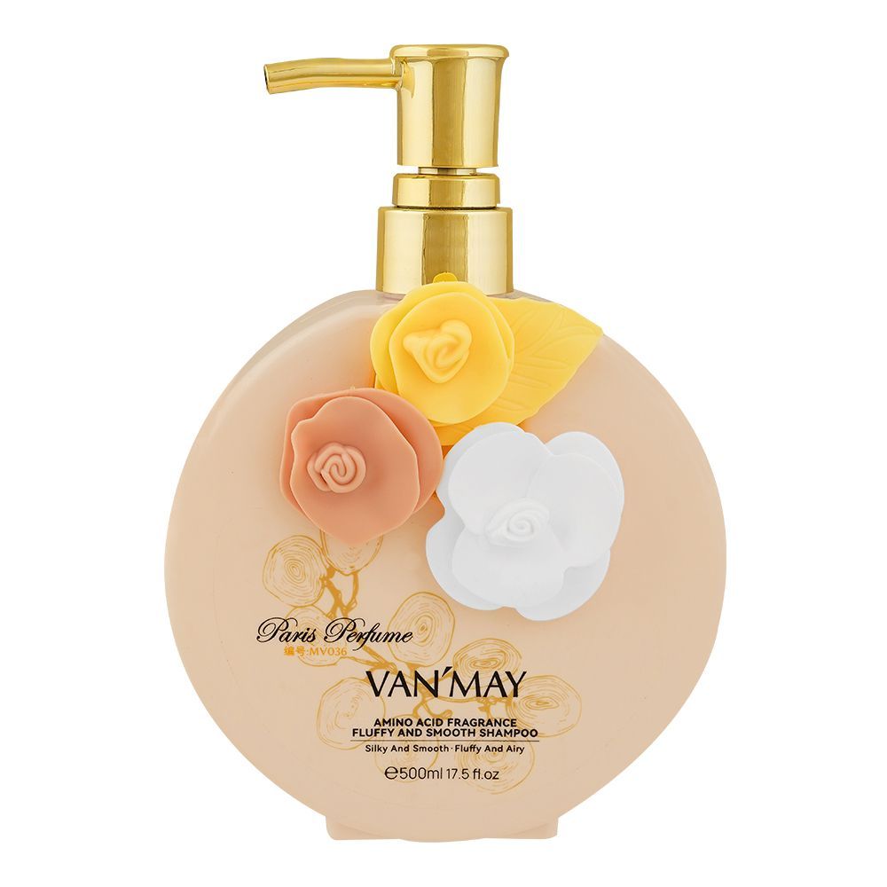 Van'May Paris Perfume Amino Acid Fluffy and Smooth Shampoo, 500ml - Front View