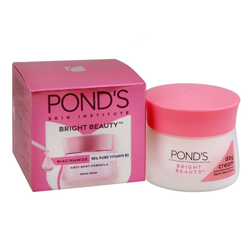 Pond's Bright Beauty Anti-Spot Serum Day Cream with Niacinamide & Vitamin B3, 50g - Front View
