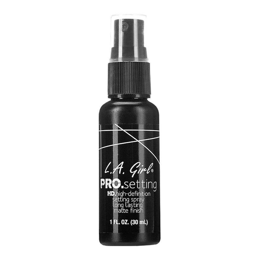L.A. Girl Pro Setting Matte Finish Makeup Setting Spray, Long Lasting, 30ml, GFS950 - Front View