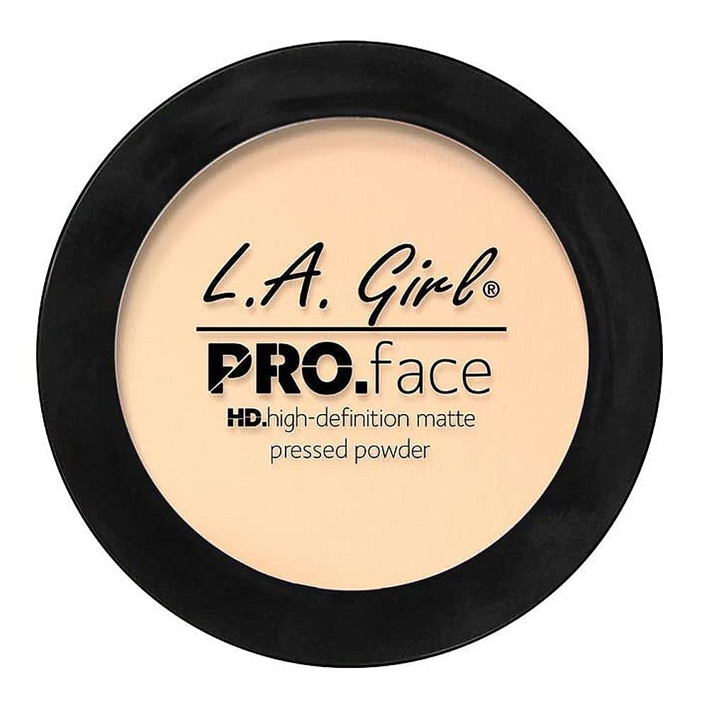 L.A. Girl Pro Face HD High Definition Matte Pressed Powder, 7g, GPP601 Fair - Front View