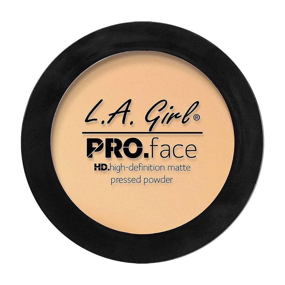 L.A. Girl Pro.Face HD Matte Pressed Powder, 7g, GPP604 Creamy Natural - Front View