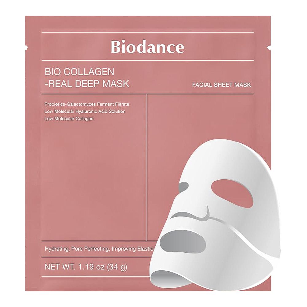 Biodance Bio Collagen Real Deep Facial Sheet Mask, Pore Minimizing, Deep Hydration, 34g - Front View