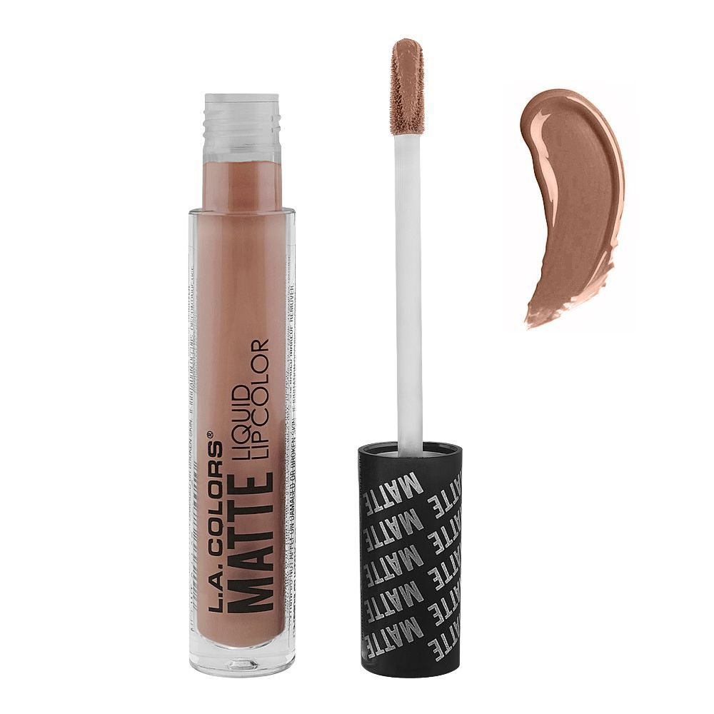 L.A. Colors Matte Lip Color Liquid Lipstick, 4g, CLG403 Au Natural - Front View