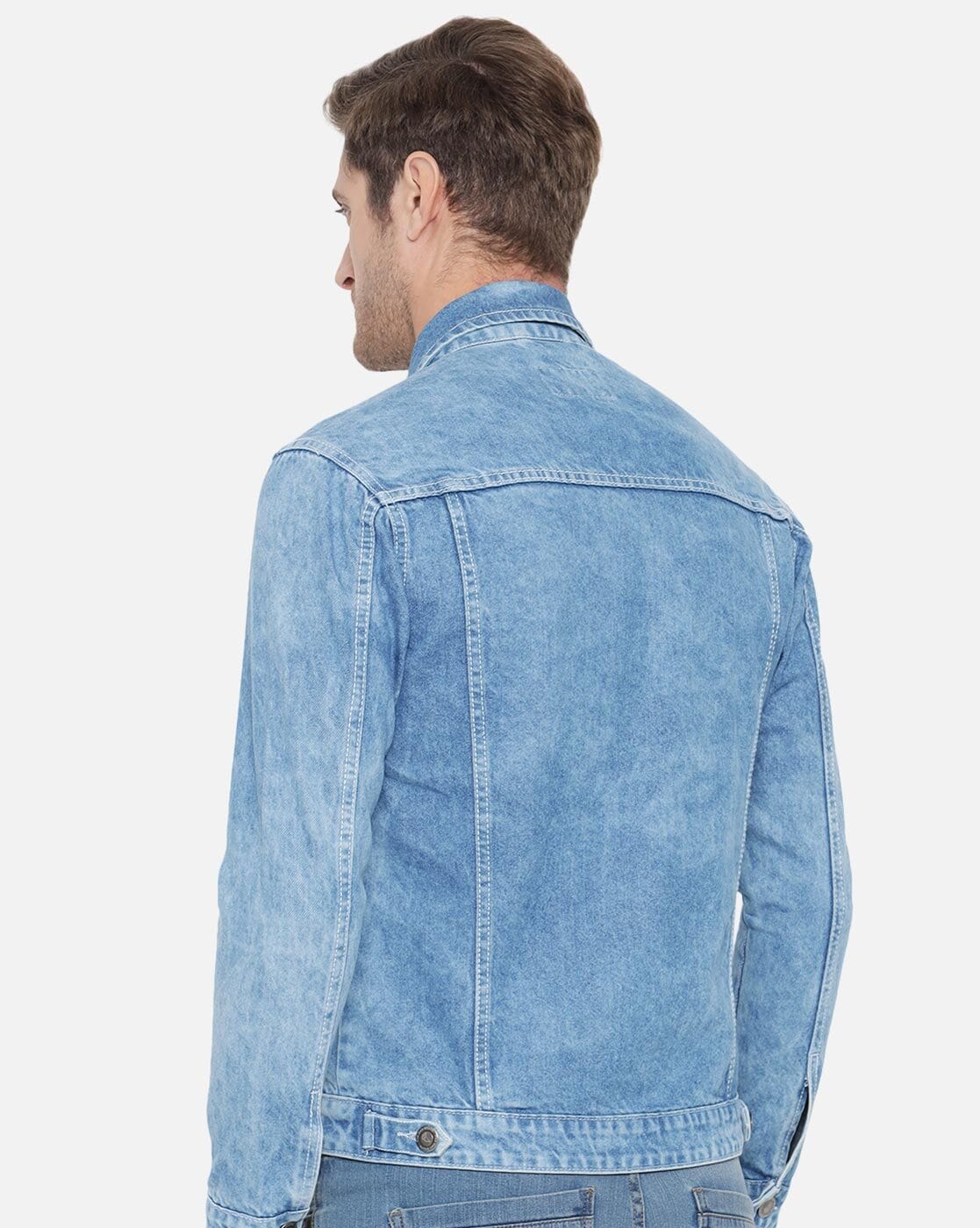 Dyed/Washed Men's Denim Jacket