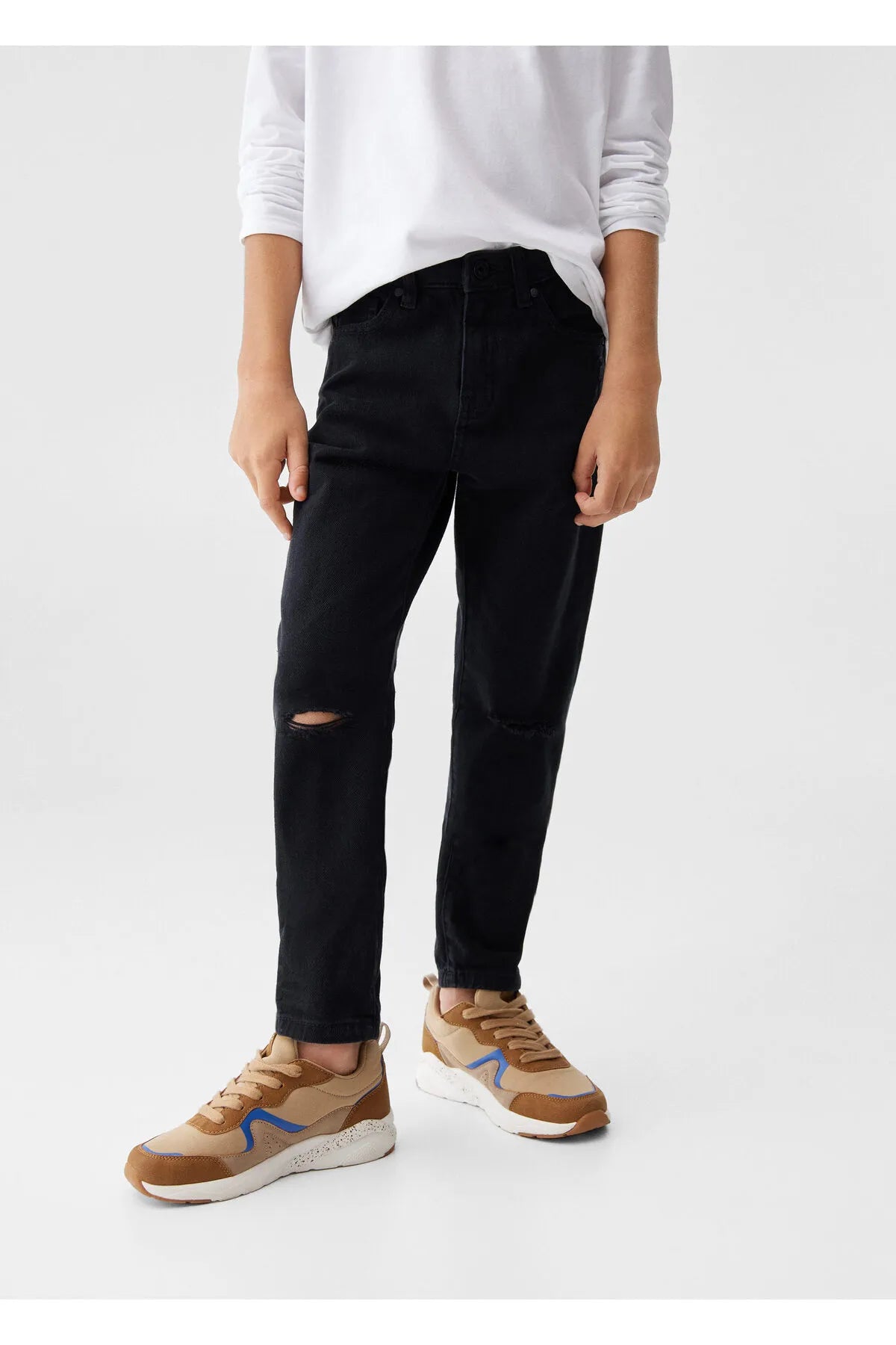 Kids Black Denim Jeans Boy Trousers