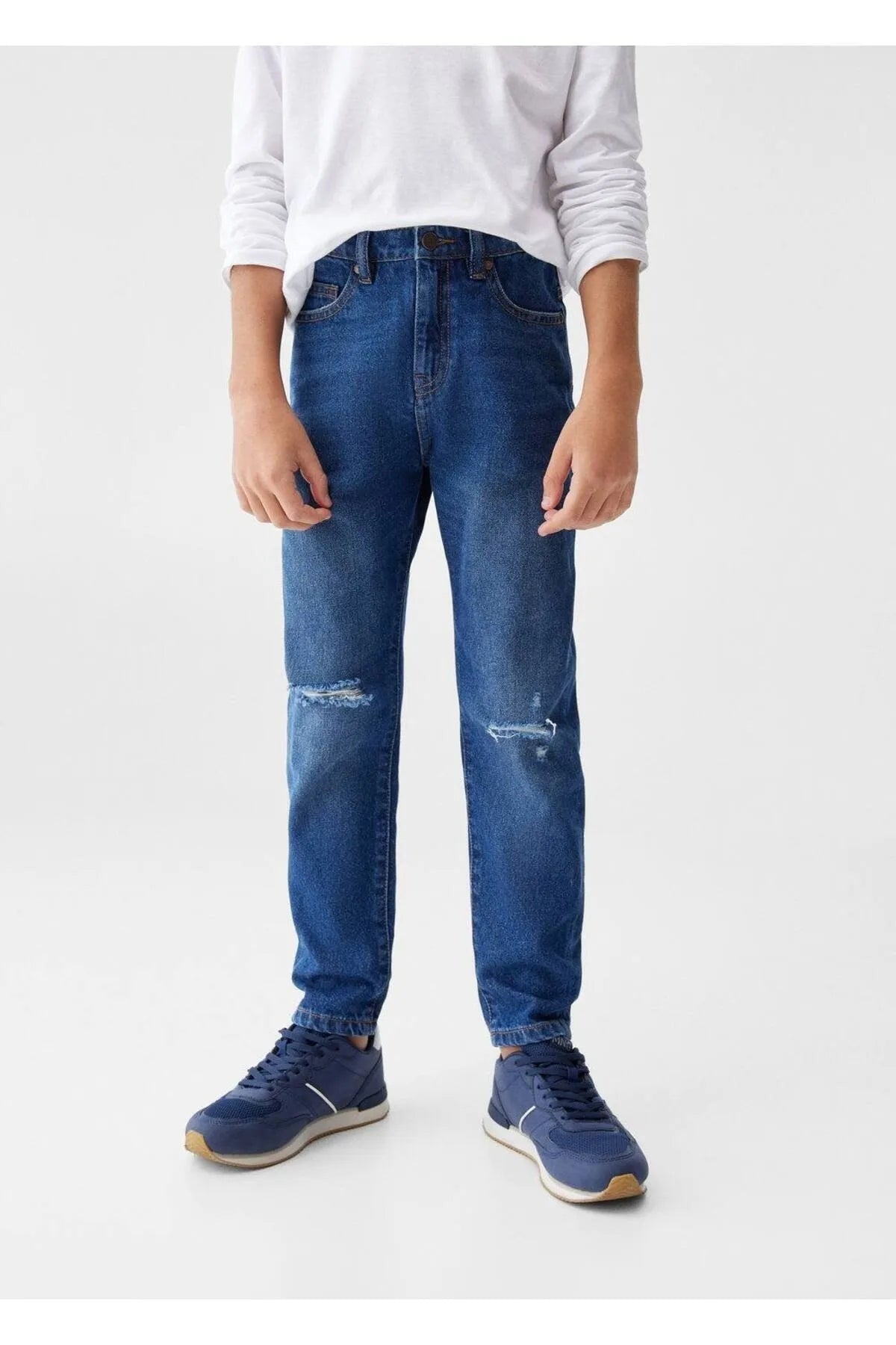 Kids Decorative Ripped Dad Jean