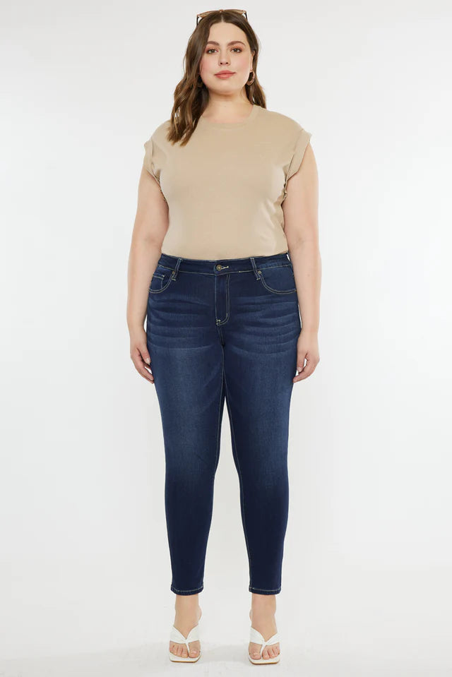 High Rise Super Womens Skinny Jeans (Plus Size)