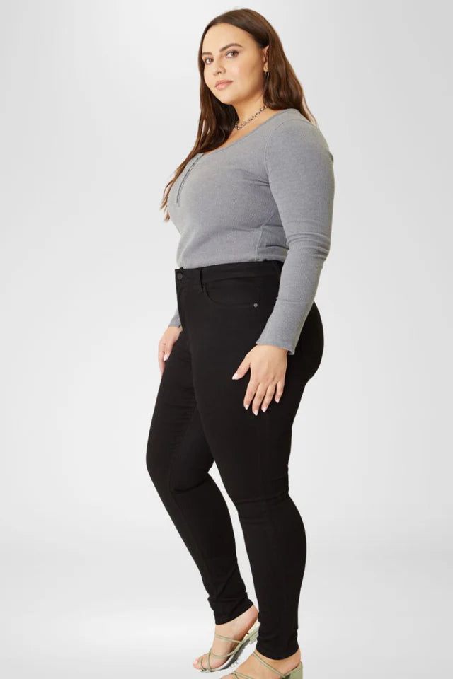 Jessia High Rise Super Skinny Women Jeans (Plus Size)