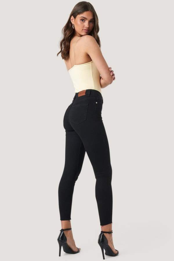 Women Slim Fit Mid-Rise Clean Look Stretchable Jeans  - Side View - AceCart