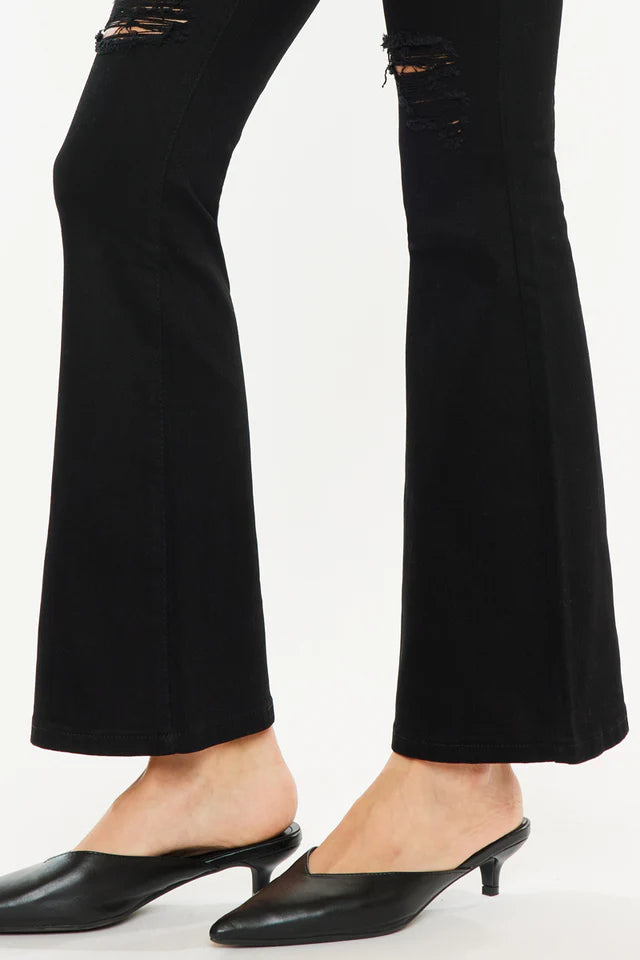 Mars High Rise Flare Jeans (Petite)