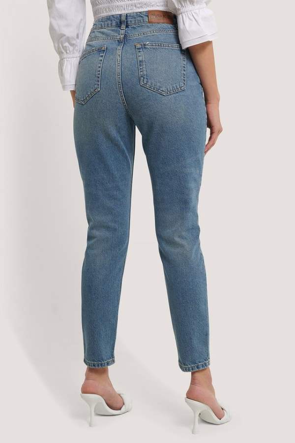 Women Skinny Fit Mid-Rise Low Distress Cropped Stretchable Jeans  - Side View - AceCart