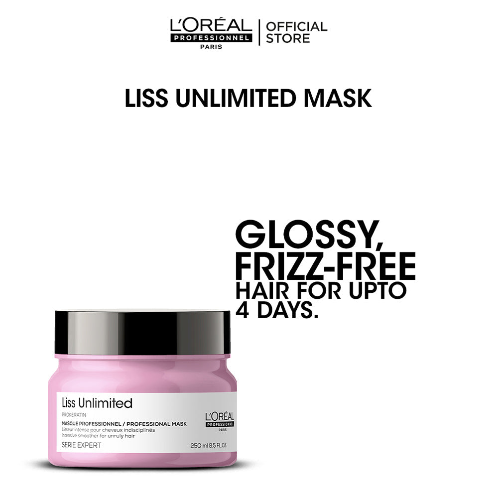 L'Oreal Professional - Serie Expert Liss Unlimited Mask 250 ML - For Frizzy & Unruly Hair - Front View