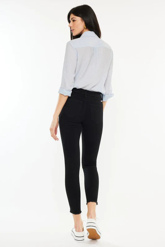 Hazy Mid Rise Ankle Skinny Jeans