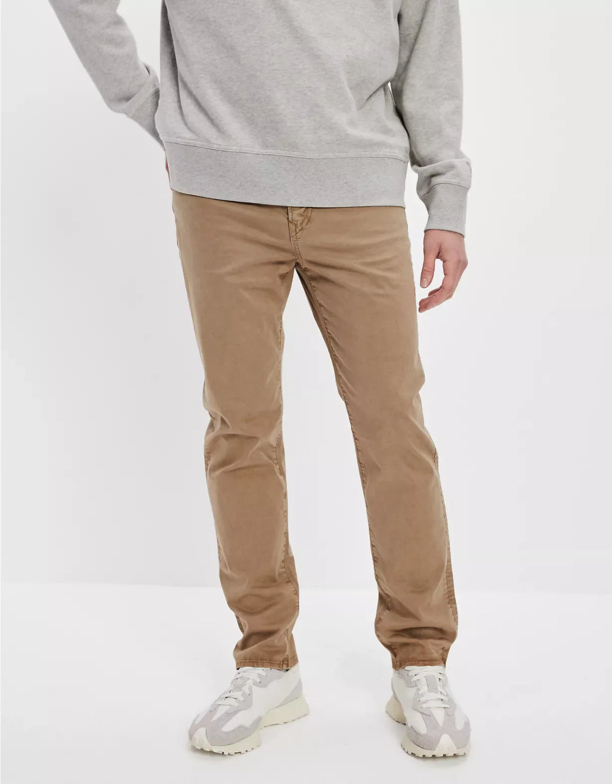 Soft Twill Original Straight Pant - Stylish Men's Jeans - Available In Khaki - AceCart