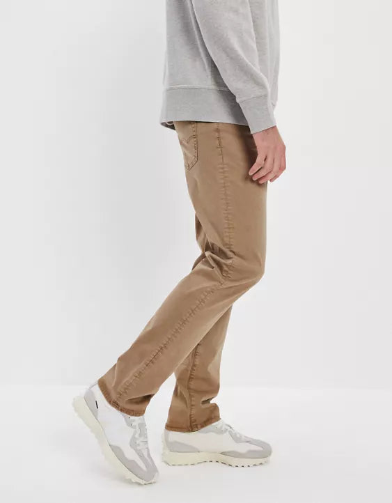 Soft Twill Original Straight Pant - Stylish Men's Jeans - Available In Khaki - AceCart