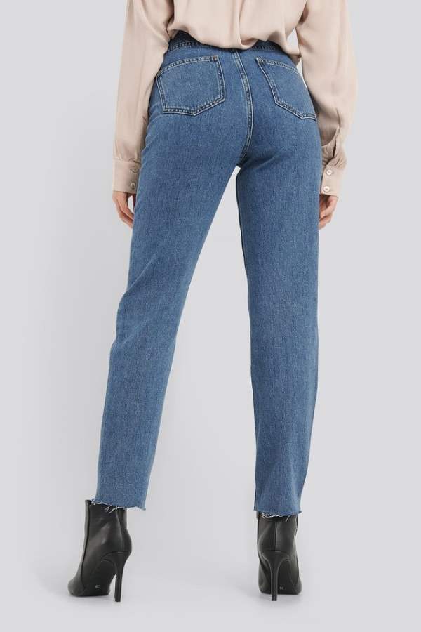 Slim Fit Mid-Rise Clean Look Stretchable Jeans  - Side View - AceCart