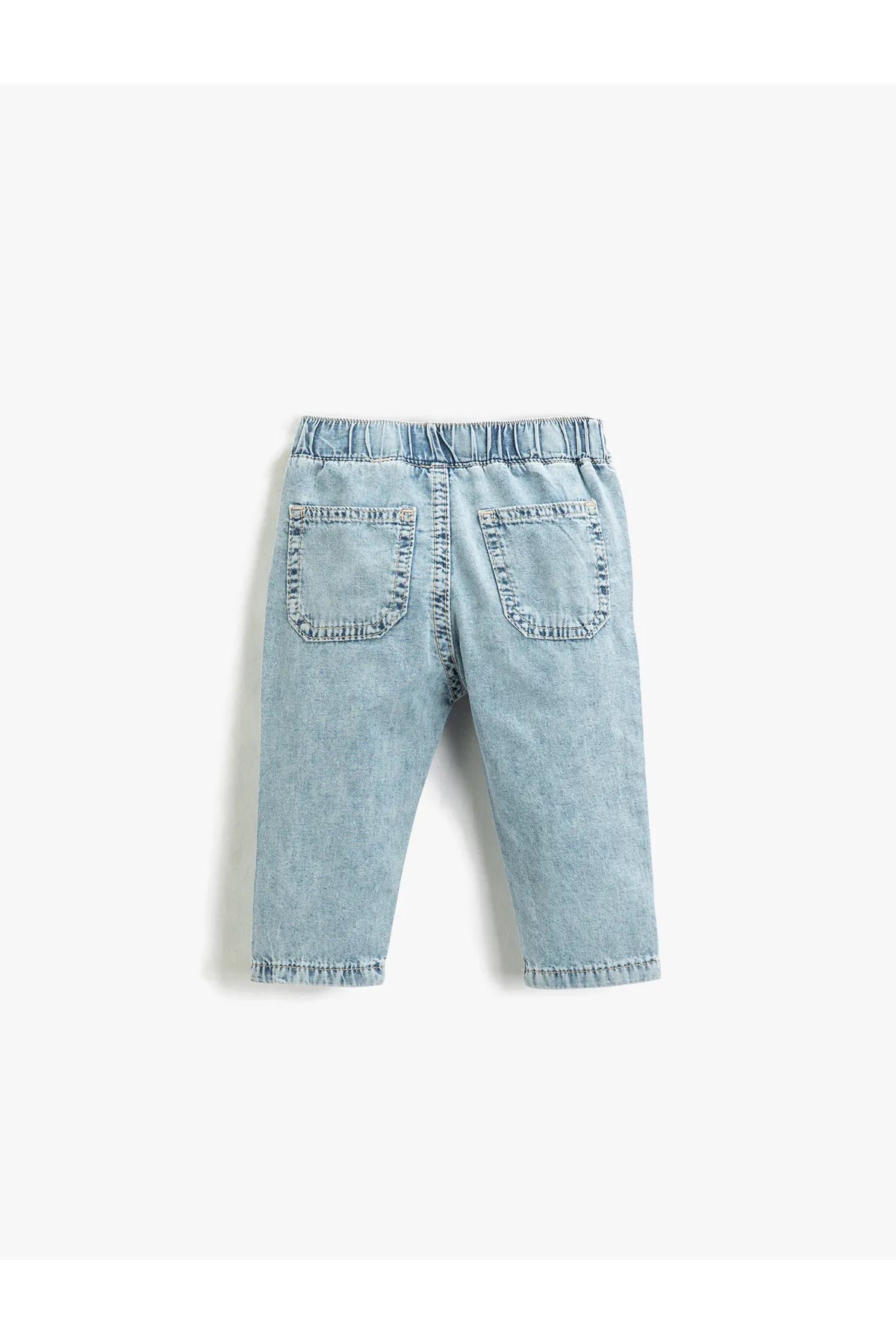 Denim Trousers Relaxed Cut Elastic Waist For Toddler