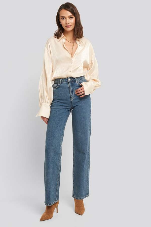 Mid-Rise Clean Look Stretchable Jeans  - Front View - AceCart