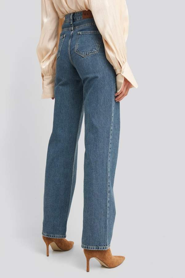 Mid-Rise Clean Look Stretchable Jeans  - Right Side View - AceCart